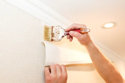 Pose de papier peint à Peillon — revêtements muraux et toiles de verre